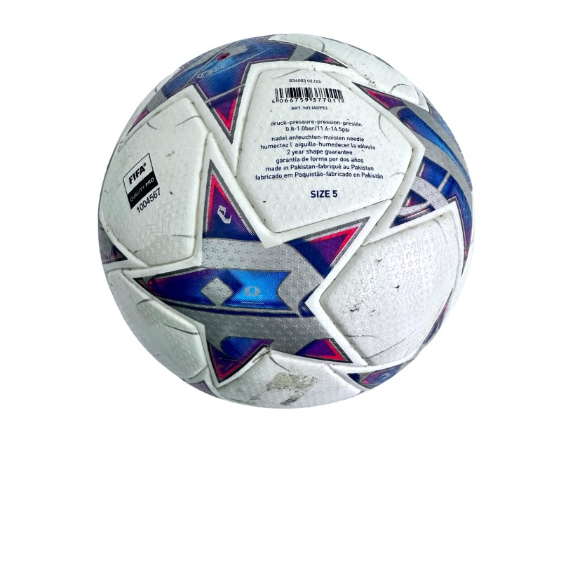 Milan vs PSG Official Unwashed Match-Ball, UCL 2023