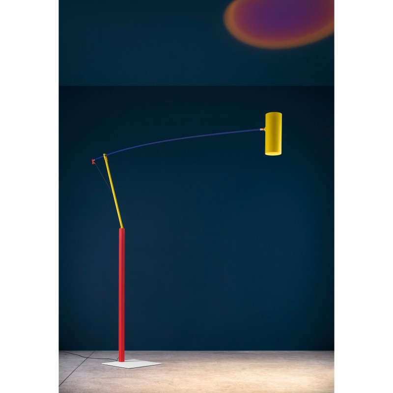 Catellani & Smith - Ettorino Big Table/Floor Lamp in “Colorful” Finish