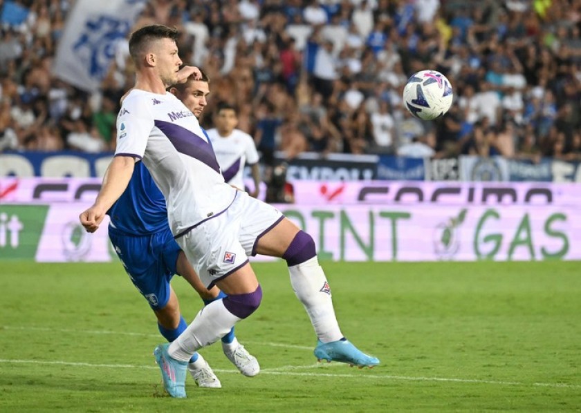 Jovic's Match Shirt, Empoli-Fiorentina 2022 - Signed by the Squad