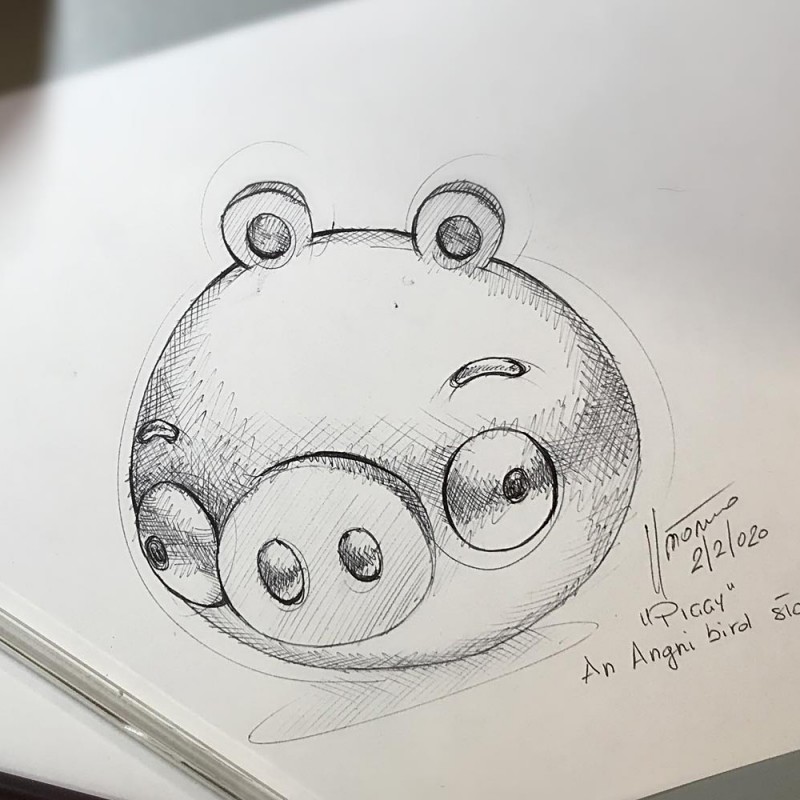 Piggy Sketch by Paolo Pastorino