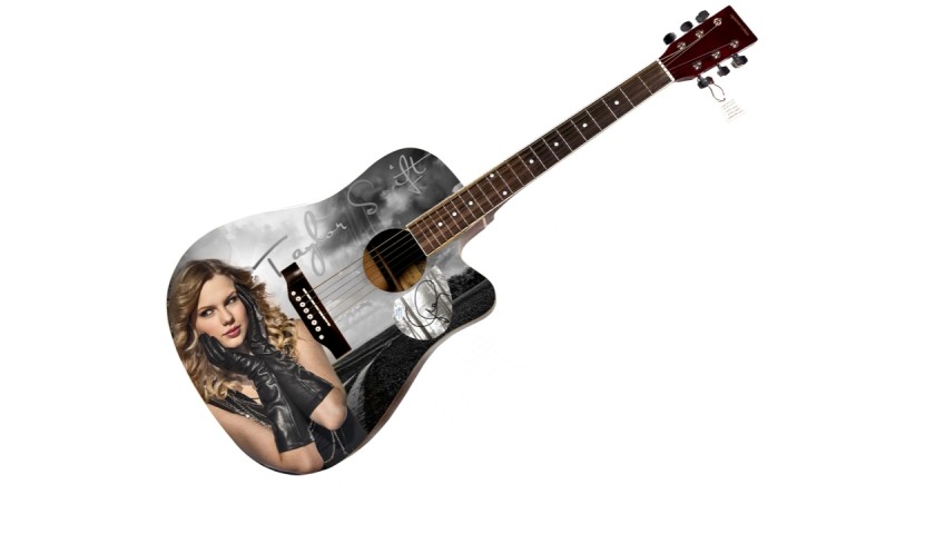 Taylor Swift Signed Custom Acoustic Guitar