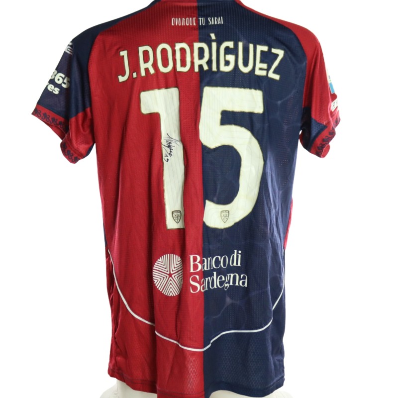 Rodriguez's Signed Unwashed Shirt, Cagliari vs Napoli 2026