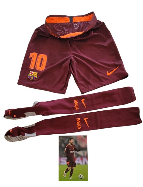 Pantaloncini e calzettoni ufficiali Messi, 2017/18
