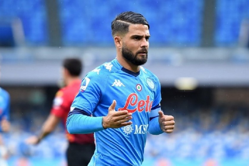 Insigne's Napoli Match Worn and Signed Shirt, 2020/21