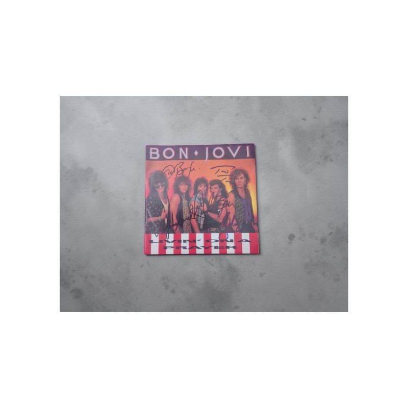 Bon Jovi Signed Living On A Prayer Vinyl 45
