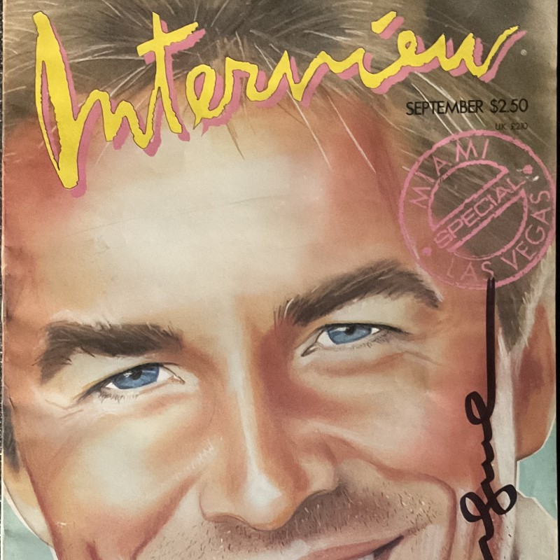 "Interview" Magazine September 1986 - Signed by Andy Warhol