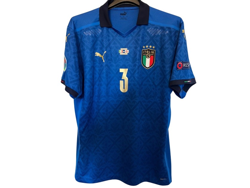 Chiellini's Match Signed Shirt, Italy vs England - Euro 2020 Final