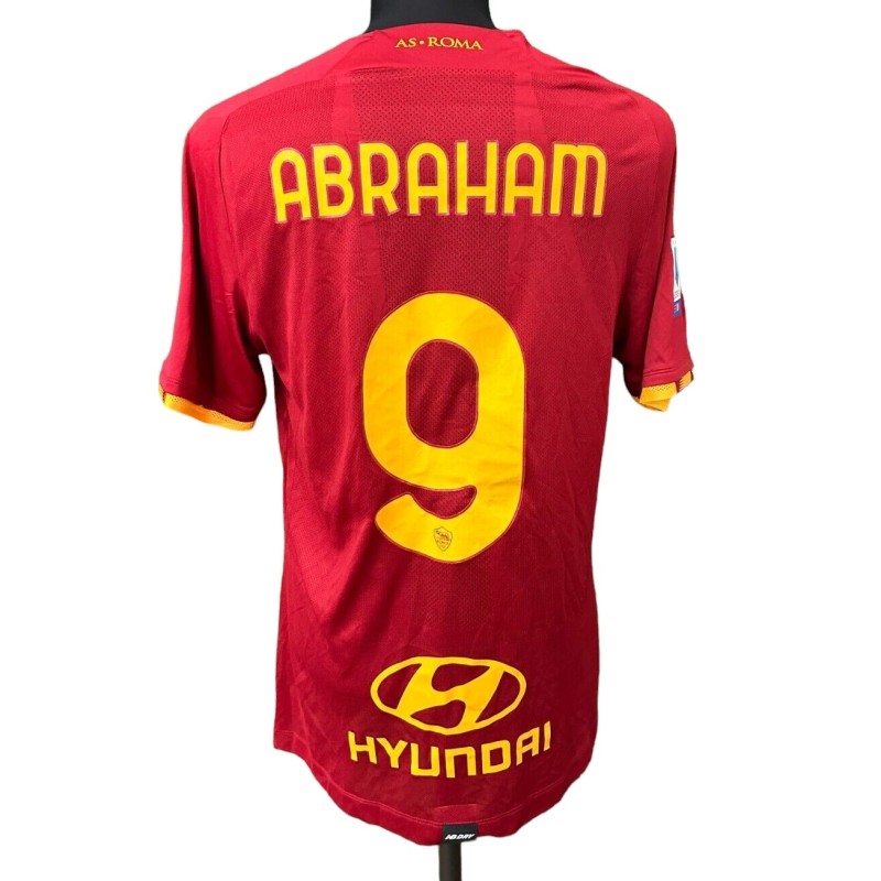 Abraham's Roma Match-Worn Shirt, 2021/22