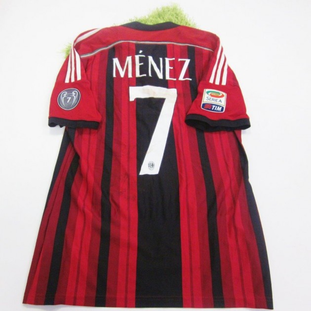 Maglia Menez Milan, indossata Serie A 2014/2015