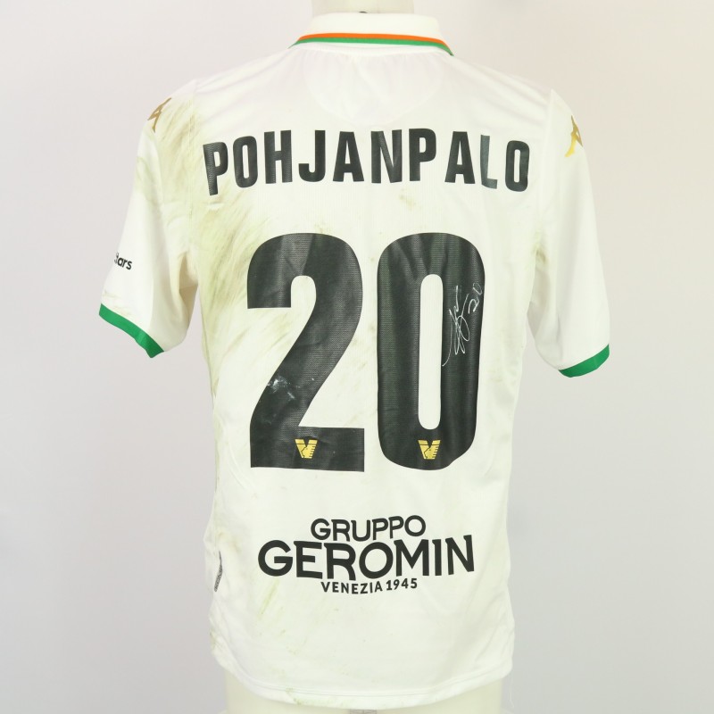 Pohjanpalo's Unwashed Signed Shirt, Como vs Venezia 2024