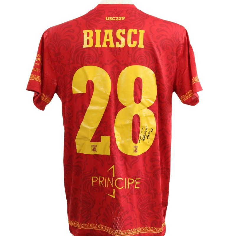 Biasci's Signed Unwashed Shirt, Spezia vs Catanzaro 2025
