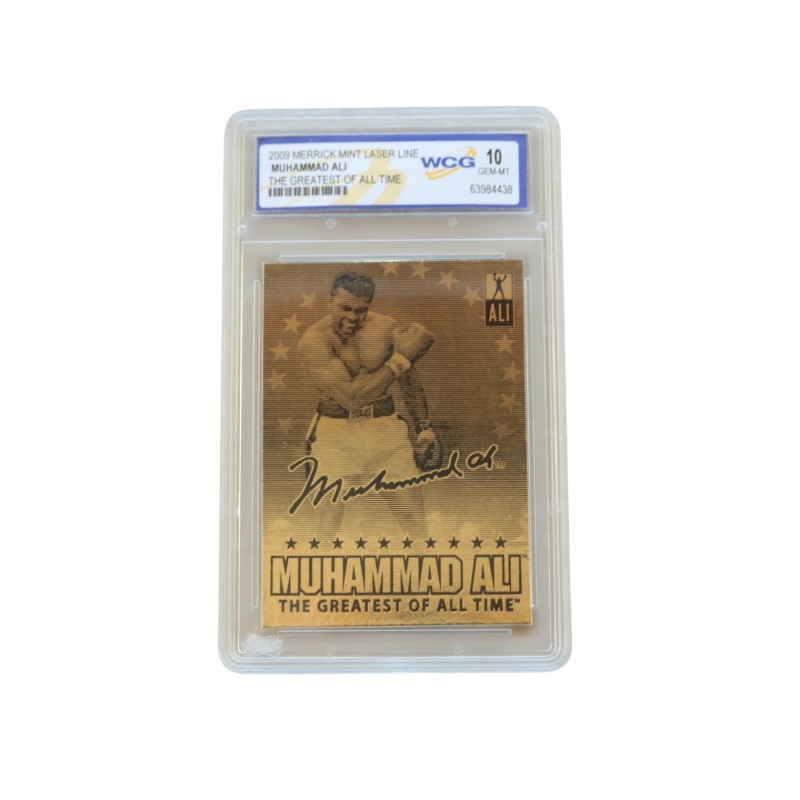 Muhammad Ali's "The Greatest of All Time" Gold Card, 2009