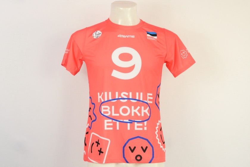 Estonia Women's national team jersey - athlete Vares - at the European Championships 2023 - signed by Kiviloo