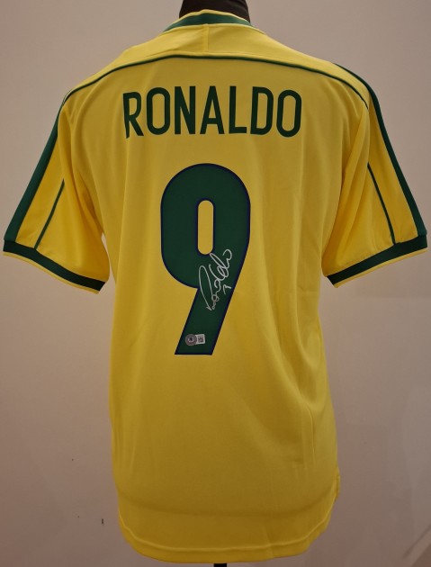 Ronaldo Nazario's Brazil 1998 World Cup Signed Replica Shirt