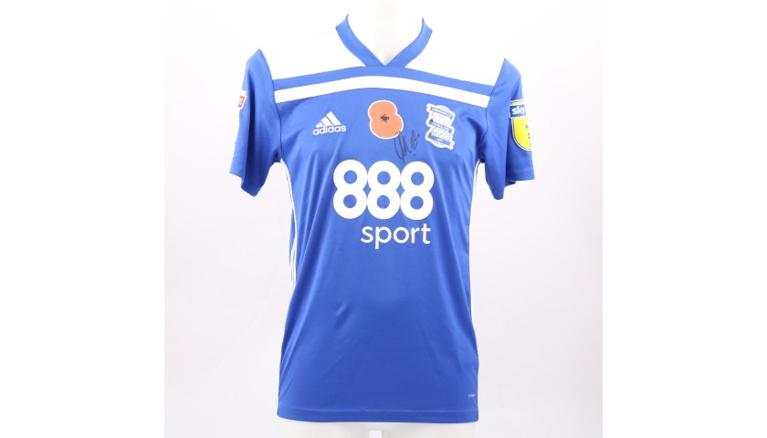 Solomon's Birmingham City FC Worn and Signed Poppy Shirt