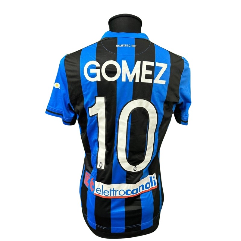 Gomez's Atalanta Match-Issued Shirt, 2018/19