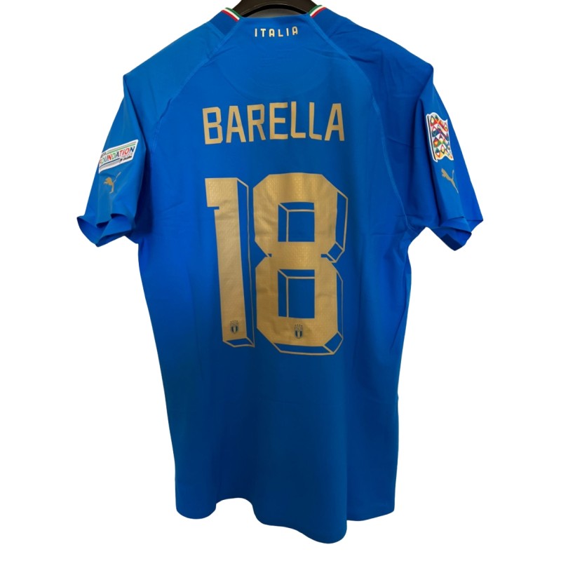 Barella match shirt, Italy vs England 2022