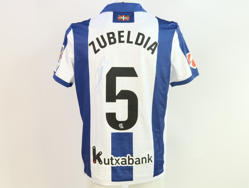 Zubeldia's Signed Unwashed Shirt, Real Sociedad vs Osasuna 2024