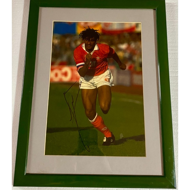 Ruud Gullit's Netherlands Signed and Framed Photo