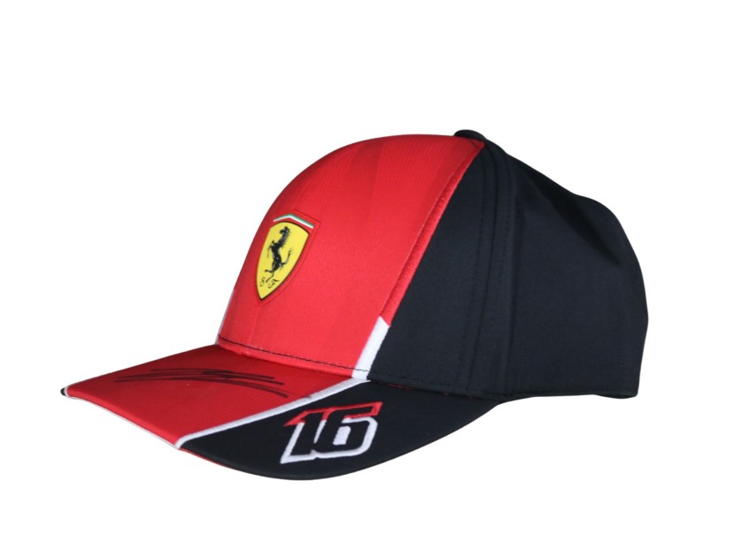 Official Leclerc's Scuderia Ferrari Signed Cap, 2024 - Signed by Leclerc