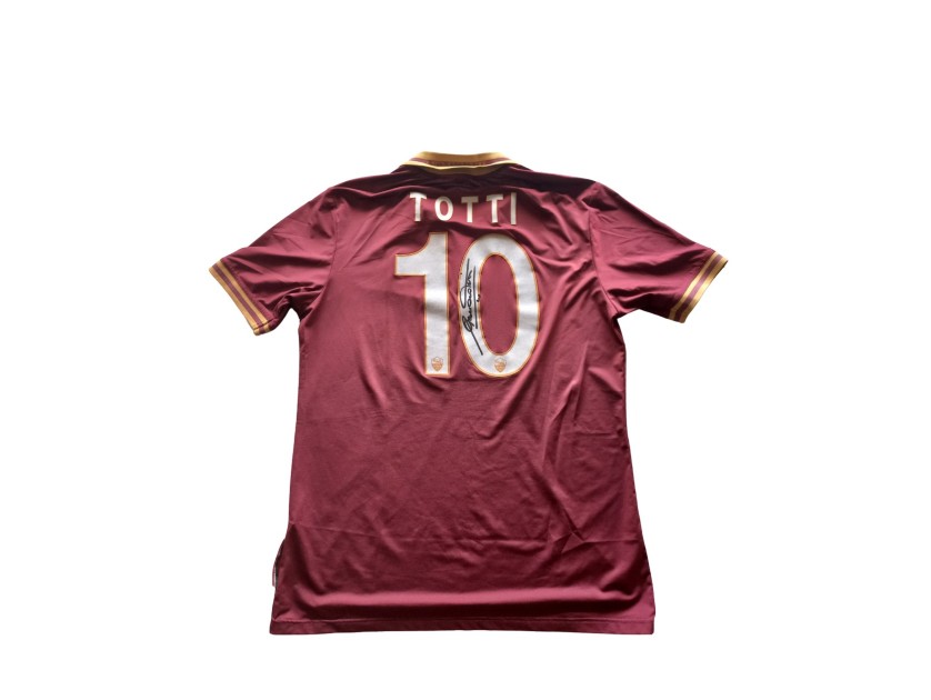 Totti Signed Issued Shirt, Roma 2013/14