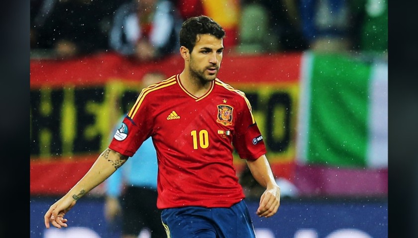 Fàbregas' Official Spain Signed Shirt, 2012 