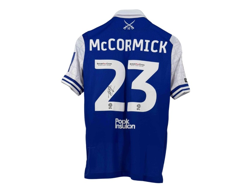 McCormick's Bristol Rovers FA Cup Signed Match Worn Shirt 