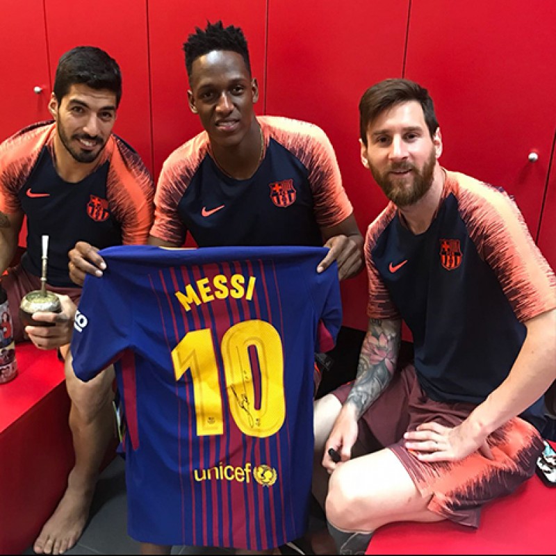 Maglia Ufficiale Messi Barcellona, 2017/18 - Autografata