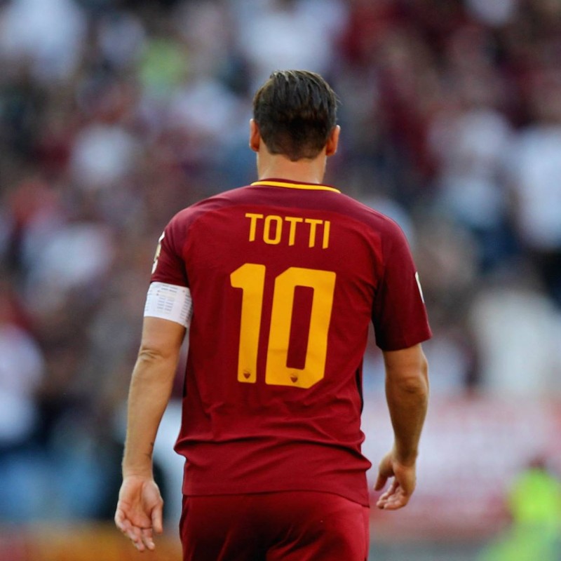 Totti's Official Roma Signed Shirt, Serie A 2017 / 18