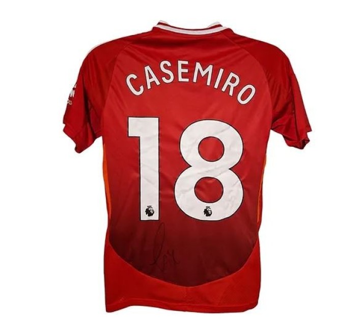 Casemiro's Manchester United 2024/25 MUFC Signed Replica Shirt