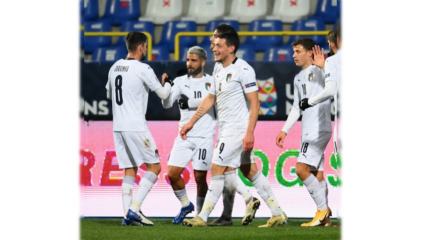 Jorginho's Match Shirt, Bosnia-Italy 2020