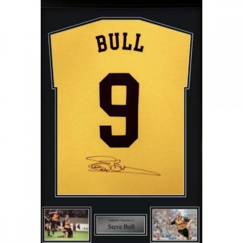 Steve Bull's Wolves Signed and Framed Shirt