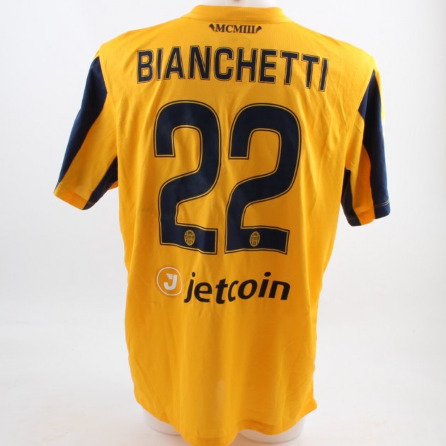 Bianchetti shirt, worn in Hellas-Juventus 08/05 - last Toni match special patch
