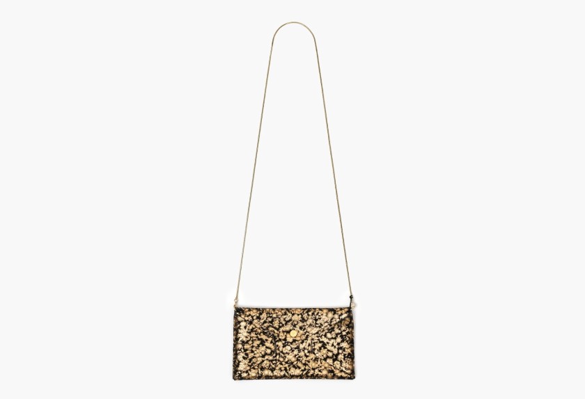 Suede clutch bag by Pollini