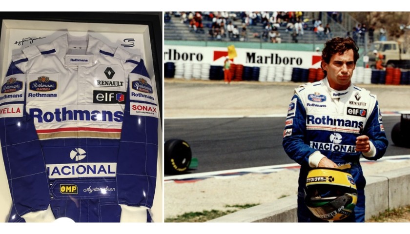 Ayrton Senna 1994 Williams Framed Suit