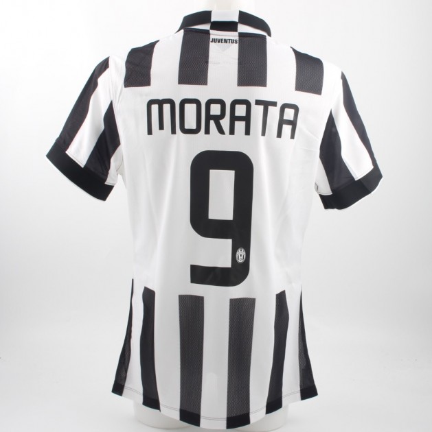 Morata Juventus shirt, issued/worn Serie A 2014/2015