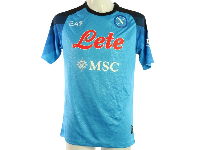 Napoli maglia calcio autografata stagione2022/2023 - Collezionismo