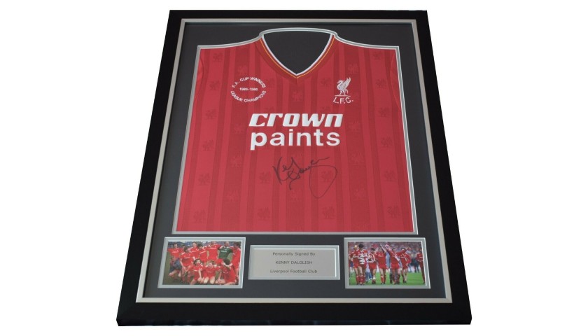 Kenny Dalglish Signed & Framed Liverpool Shirt