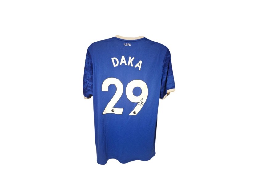 Patson Daka's 2021/22 Leicester City Signed Official Shirt 