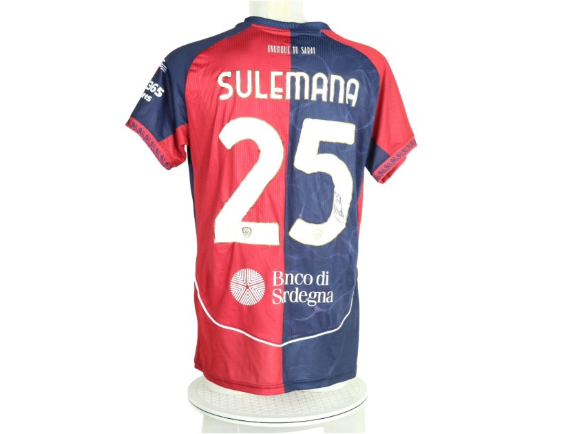 Maglia Sulemana Unwashed Cagliari vs Lazio, 2026 - Autografata