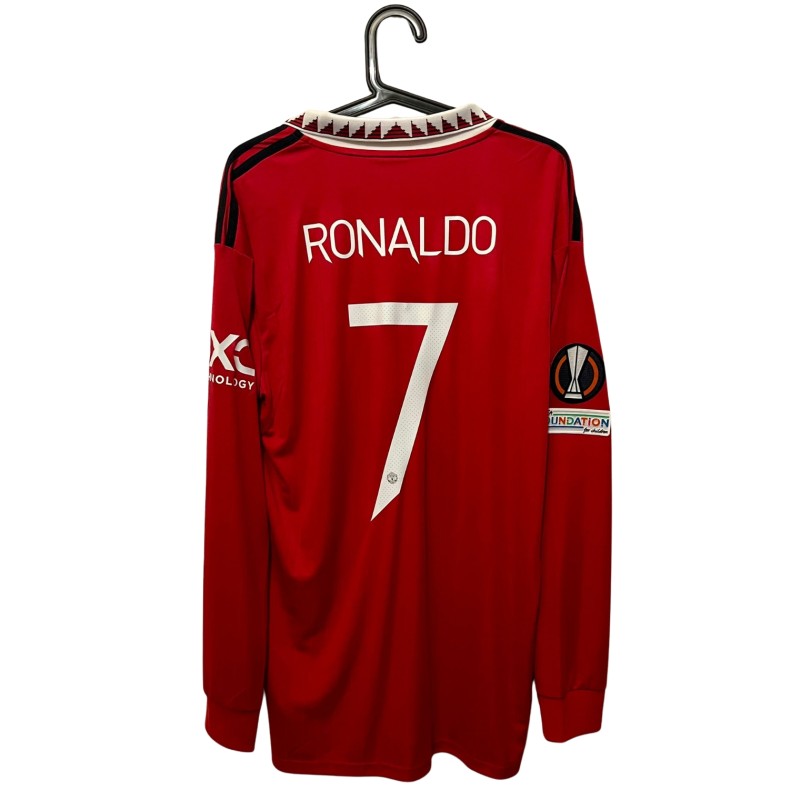 Cristiano Ronaldo Official Shirt, Manchester United UEL 2022/23 