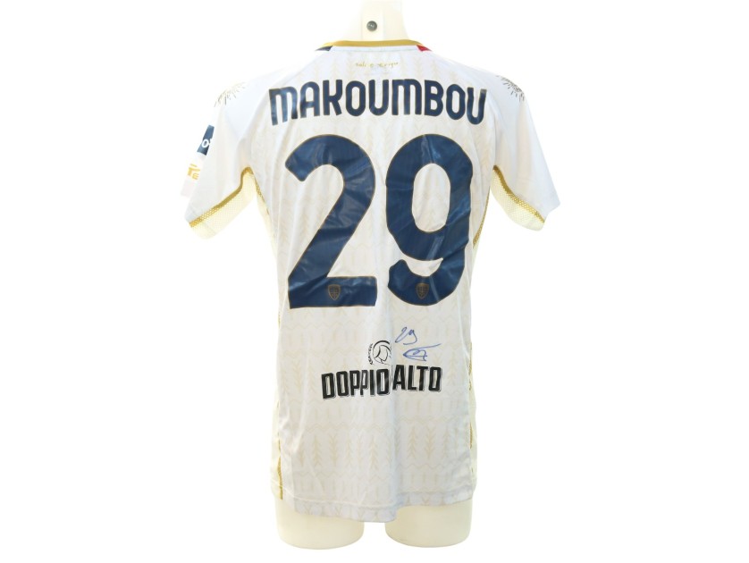 Makoumbu's Signed Unwashed Shirt, Genoa vs Cagliari 2024