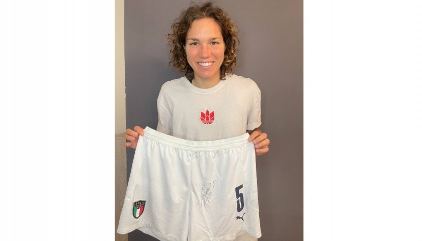 Linari's Italy Signed Match Shorts, 2021 