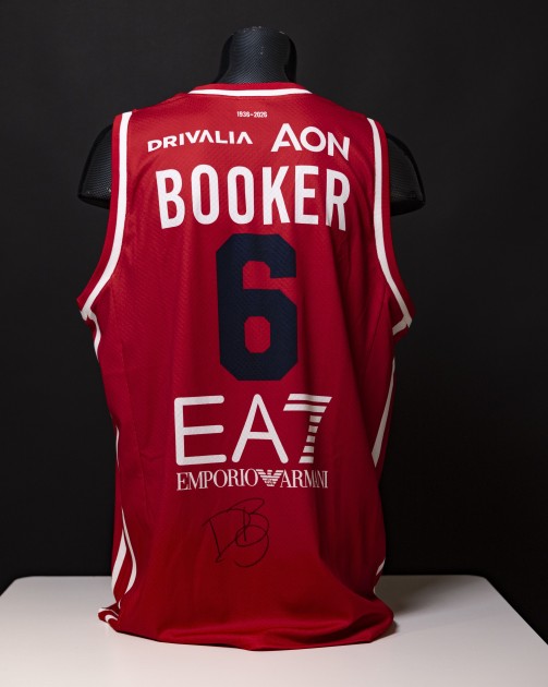 Devin Booker's Signed Issued Jersey, Olimpia Milano vs Guerri Napoli 2026