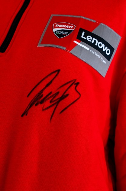 Francesco Bagnaia and Jack Miller Signed Ducati Lenovo Official Team  Sweatshirt - CharityStars