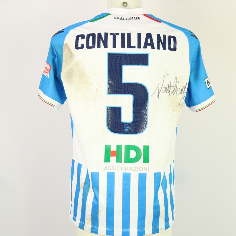 Contiliano's unwashed Signed Shirt, SPAL vs Rimini 2024 