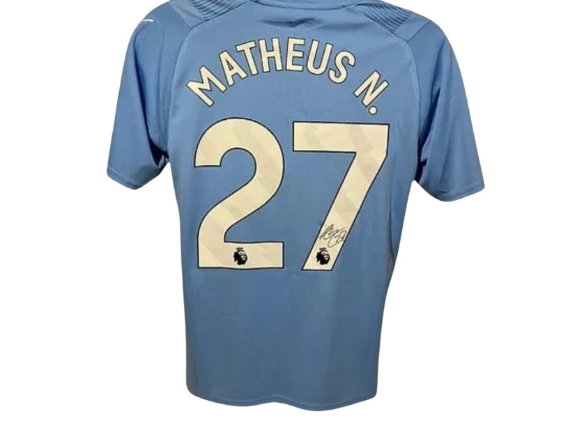 Matheus Nunes' Manchester City 2023/24 Signed Official Shirt