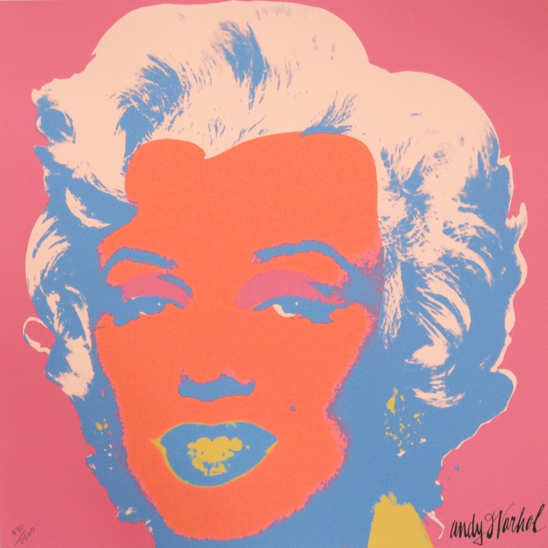 Andy Warhol "Marilyn" Signed Limited Edition with CMOA Stamp