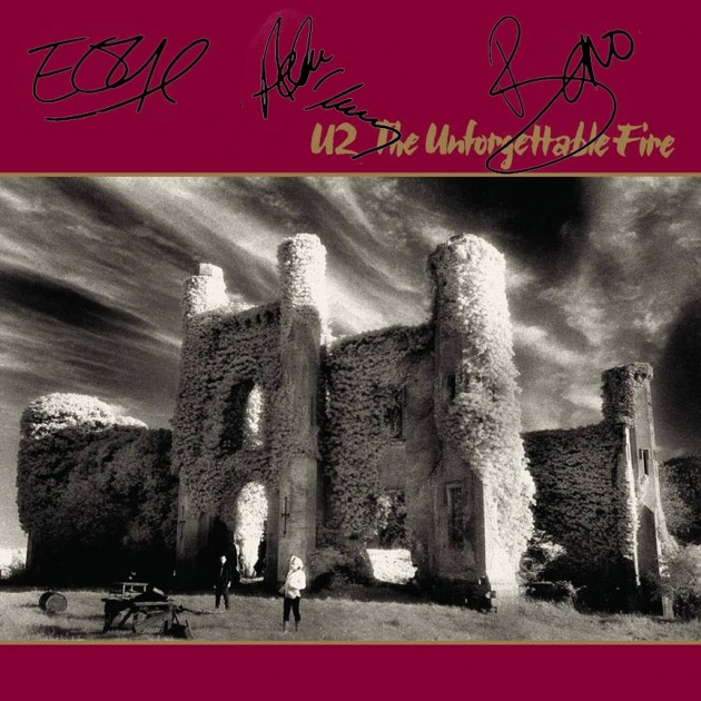 U2 “The Unforgettable Fire” Album with Printed Signatures