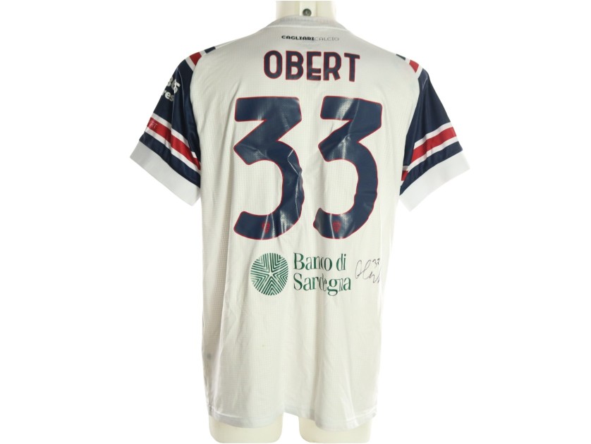 Obert's Signed Unwashed Shirt, Cagliari vs Torino 2026